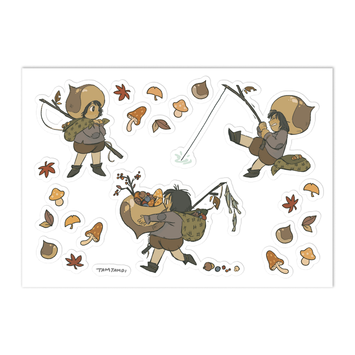 Chestnut Girl Sticker
