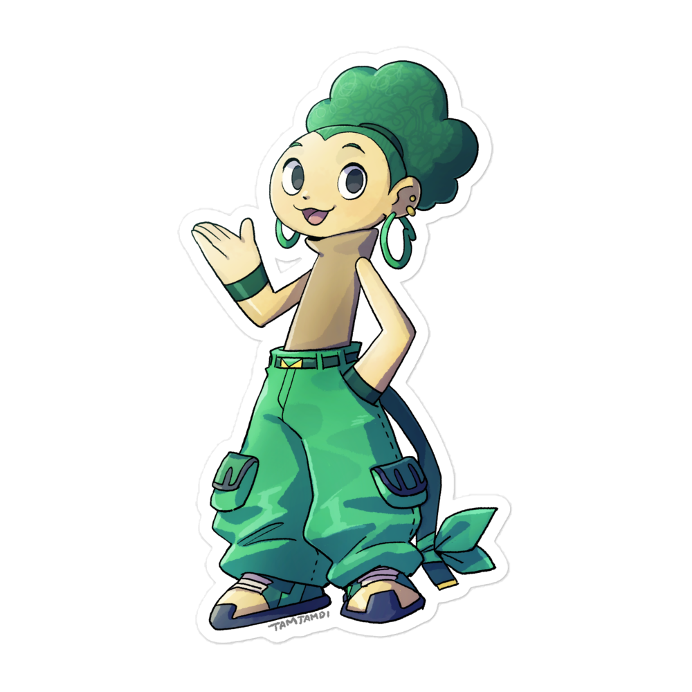 511. Pansage Gijinka Sticker