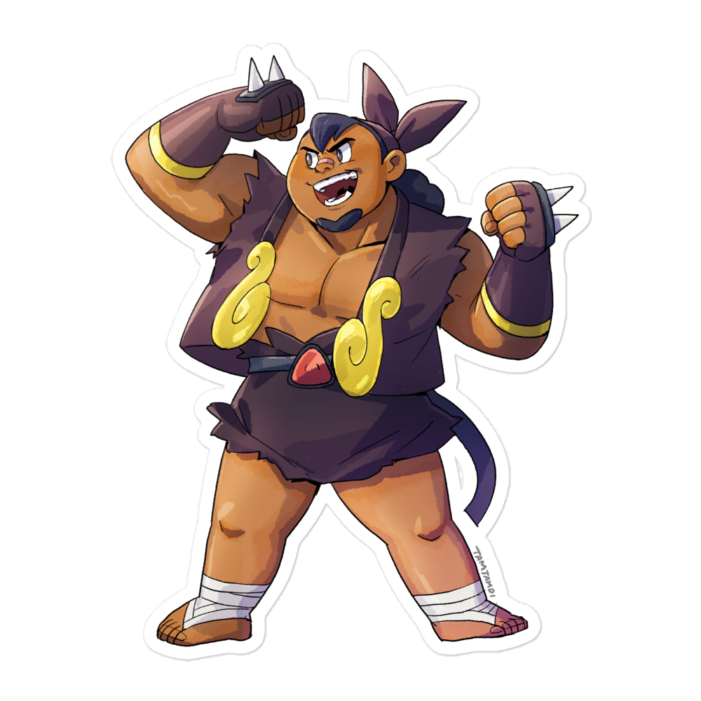 499. Pignite Gijinka Sticker