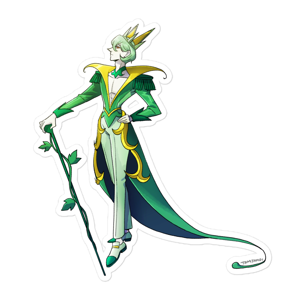 497. Serperior Gijinka Sticker