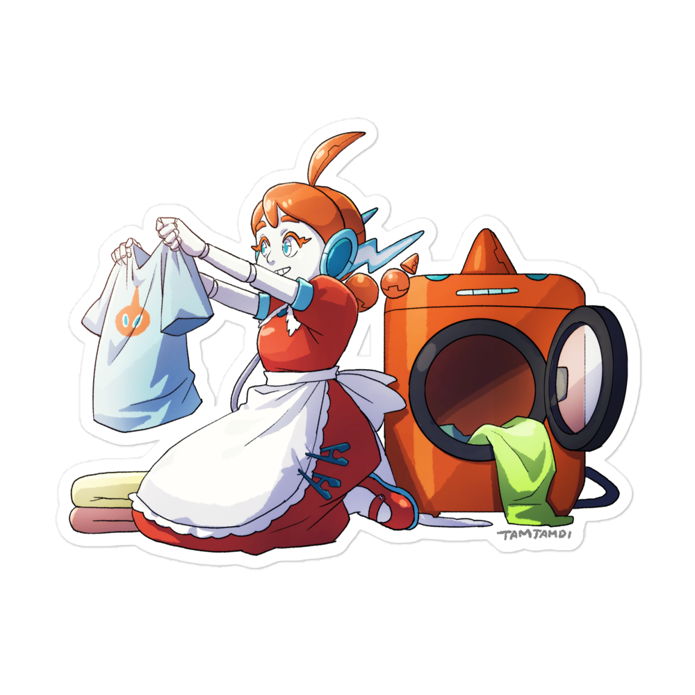 479. Rotom(Wash) Gijinka Sticker