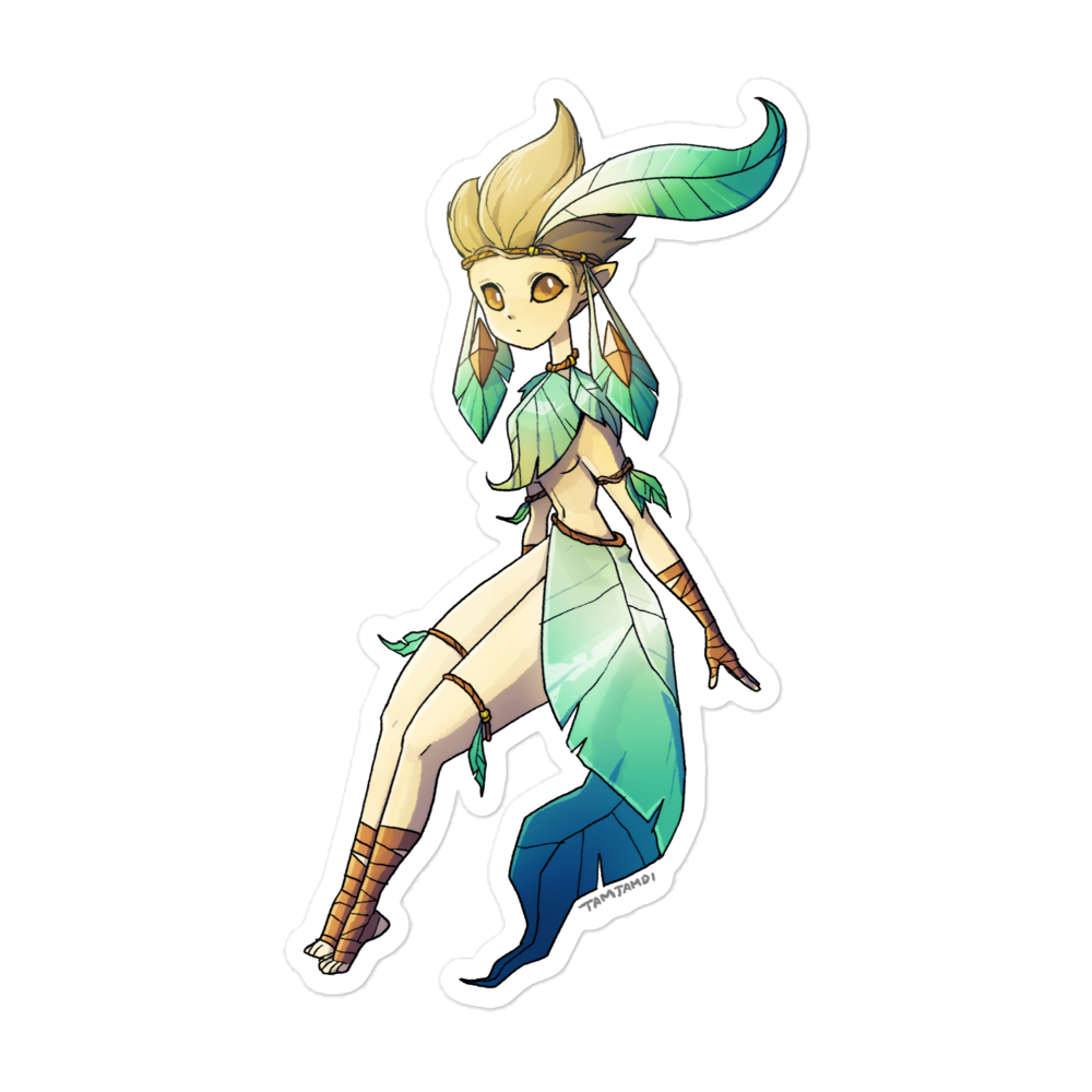 470. Leafeon Gijinka Sticker