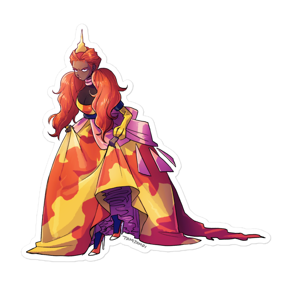 467. Magmortar Gijinka Sticker
