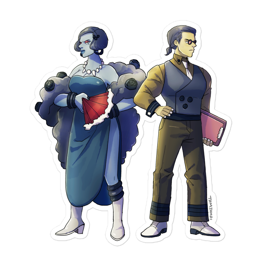 450. Hippowdon Gijinka Sticker