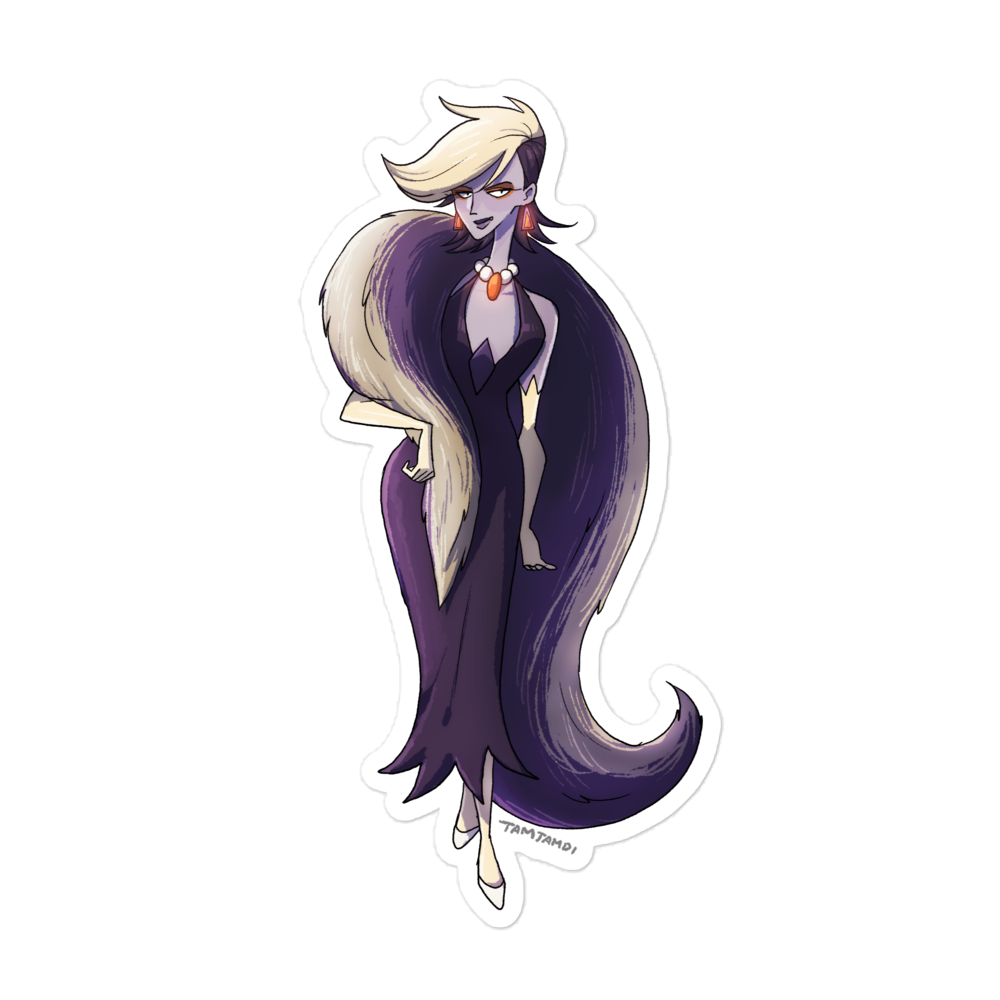 435. Skuntank Gijinka Sticker