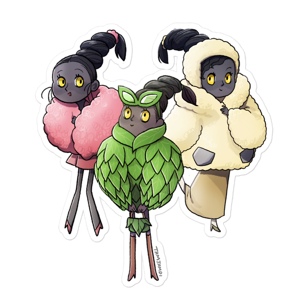 412. Burmy Gijinka Sticker