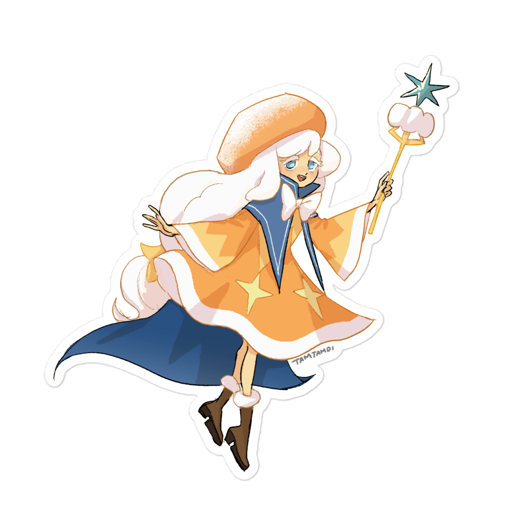 Cream Puff Cookie Sticker
