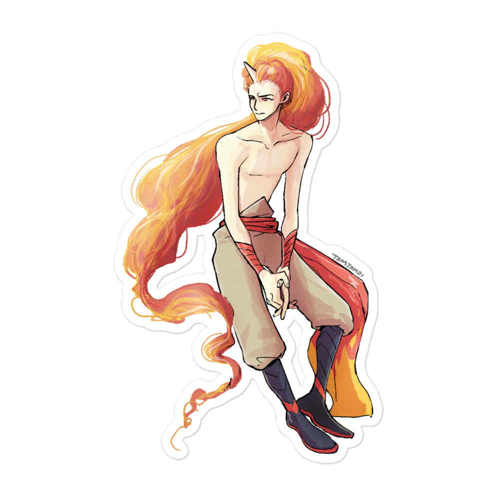 078.Rapidash Gijinka Sticker