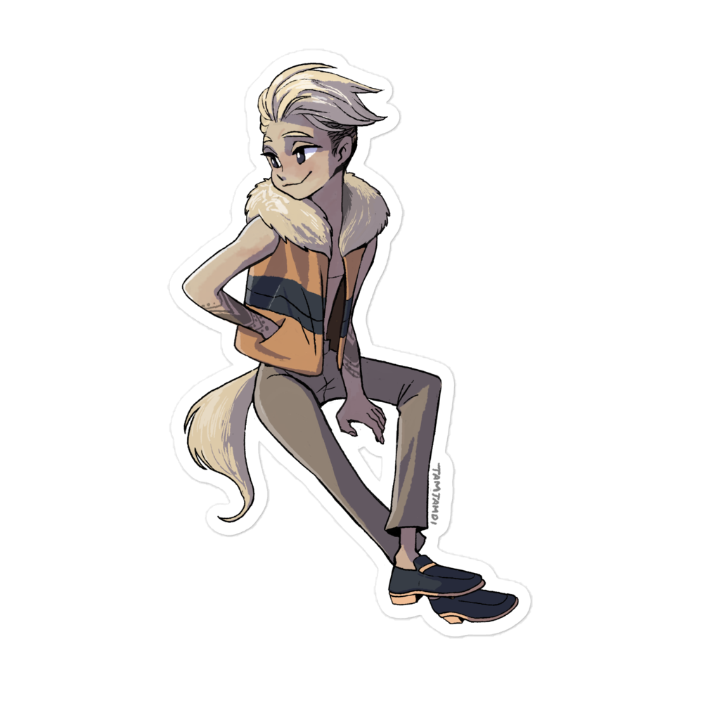 058.Growlithe Gijinka Sticker