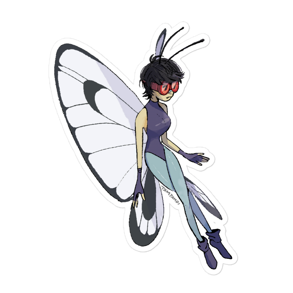 012.Butterfree Gijinka Sticker