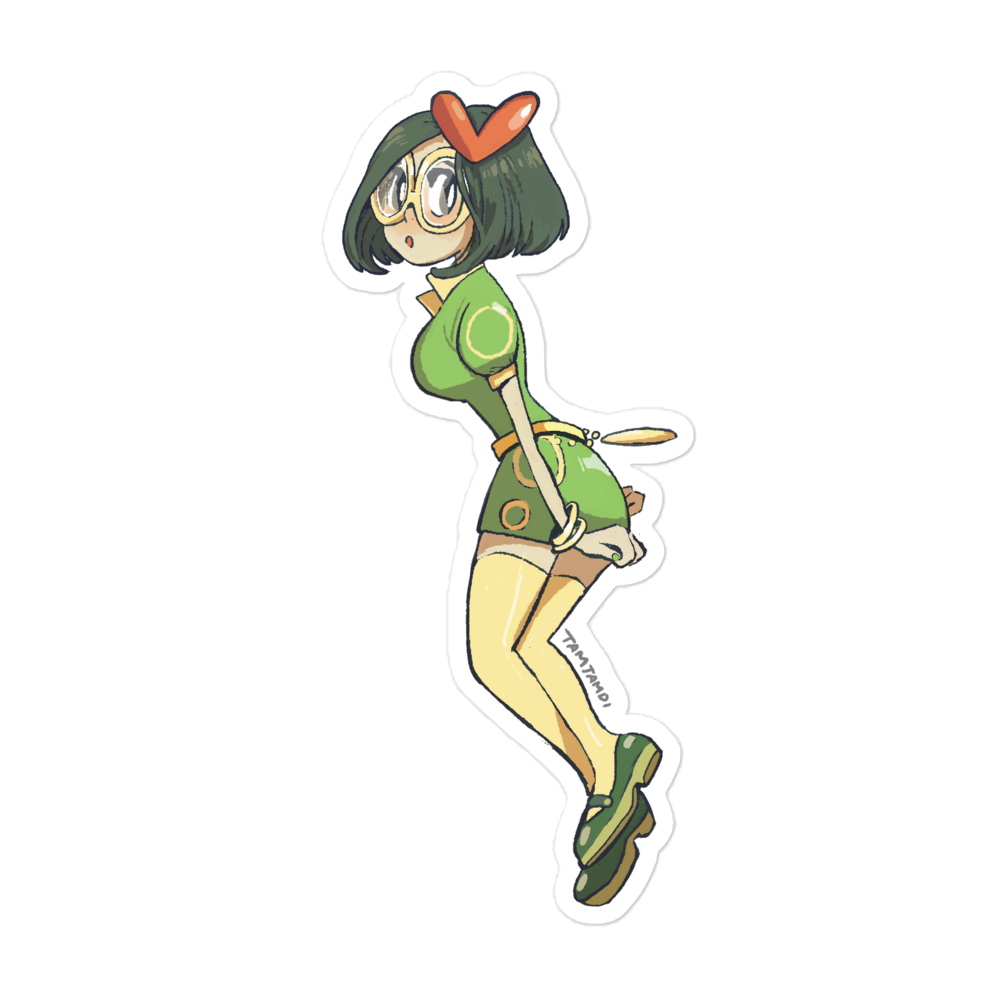 010.Caterpie Gijinka Sticker