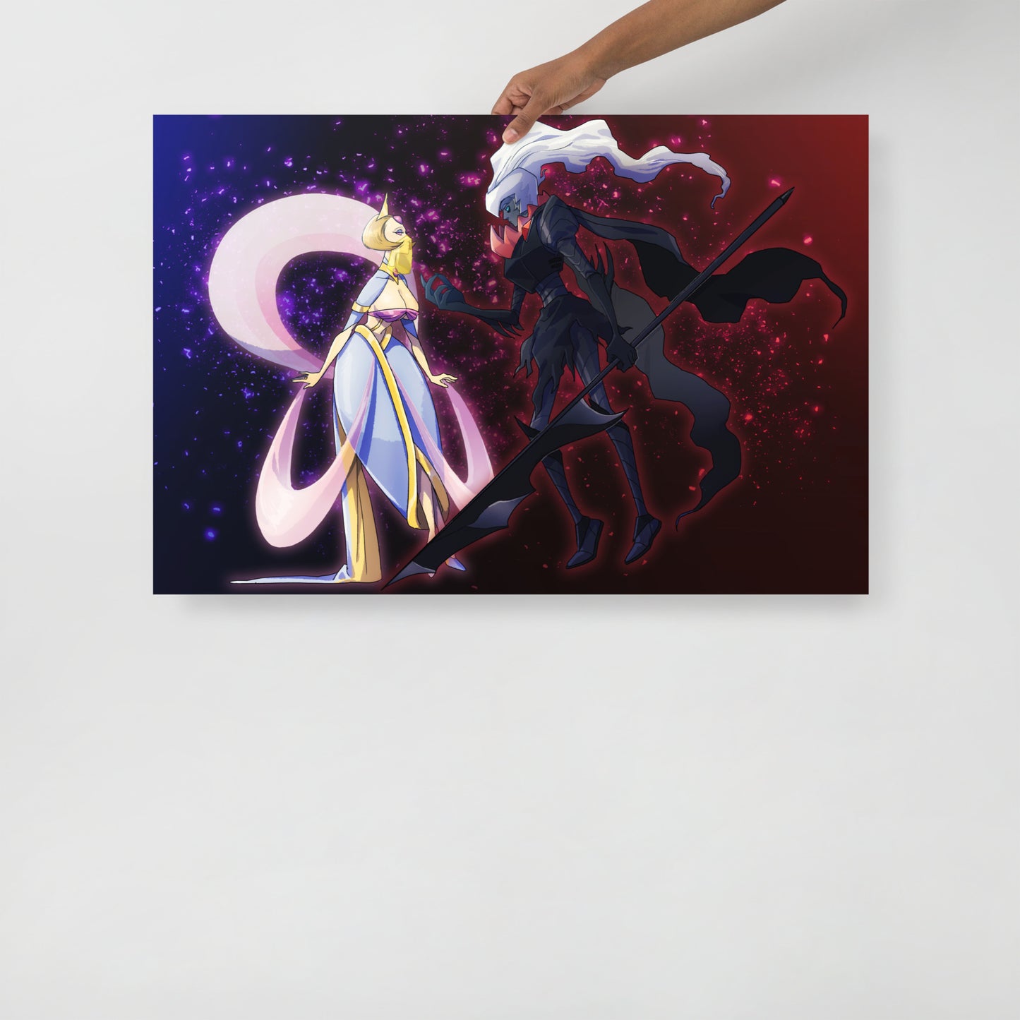 488.Cresselia & Darkrai Gijinka Poster