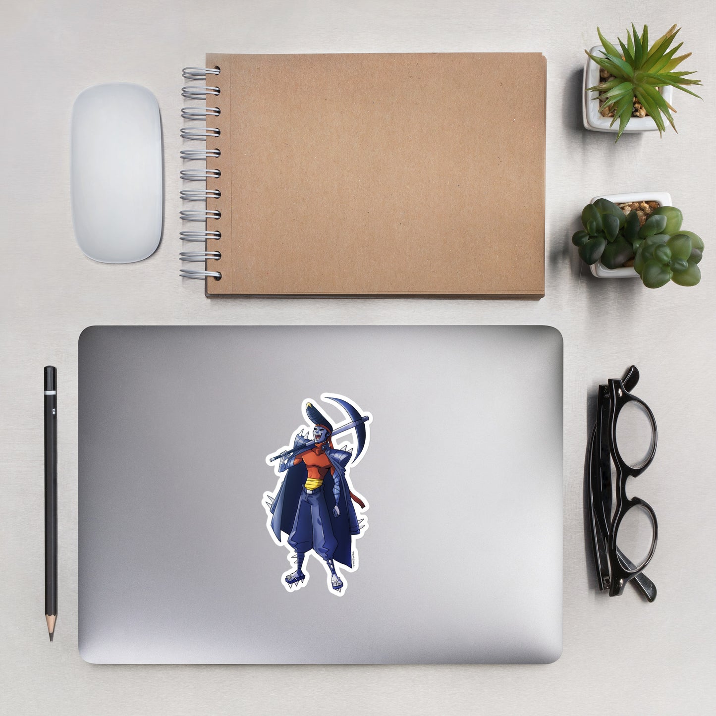 445. Garchomp Gijinka Sticker