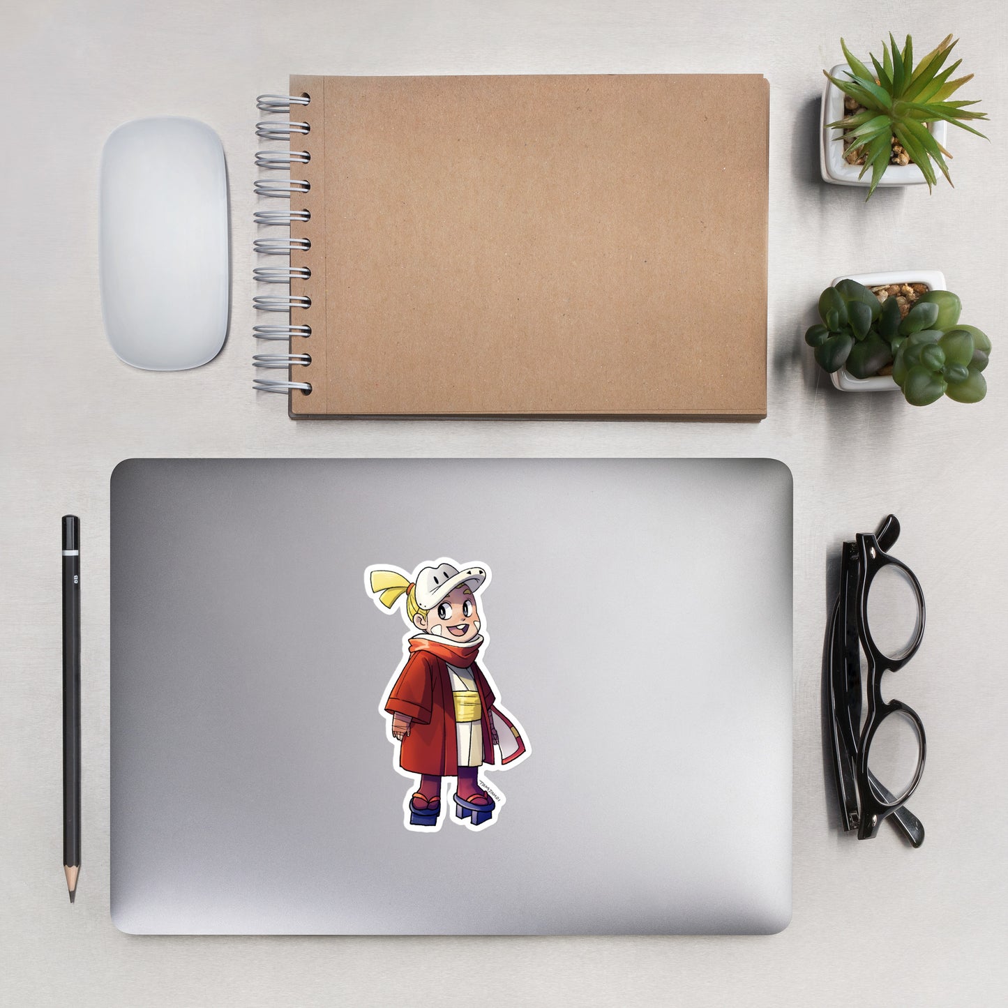 909.Fuecoco Gijinka Sticker
