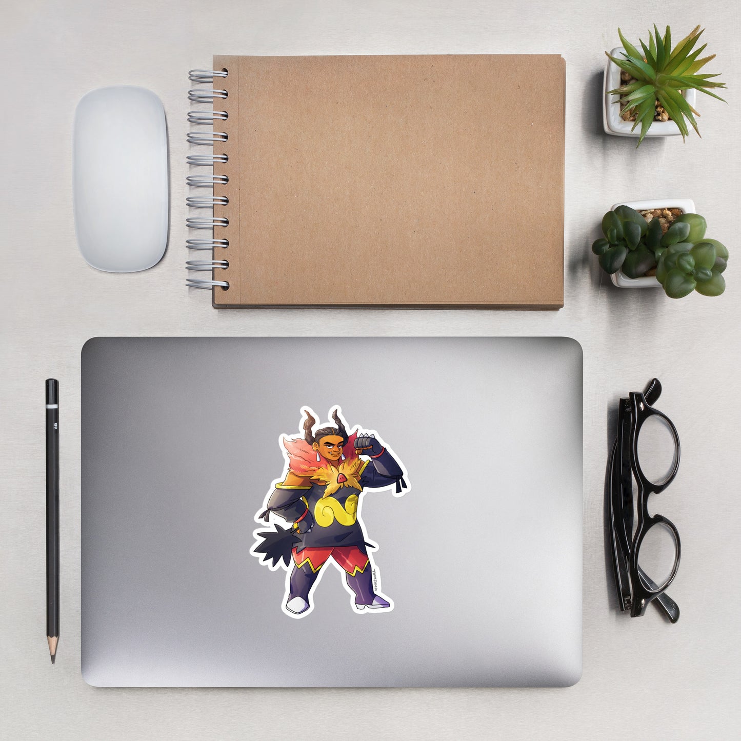 500. Emboar Gijinka Sticker