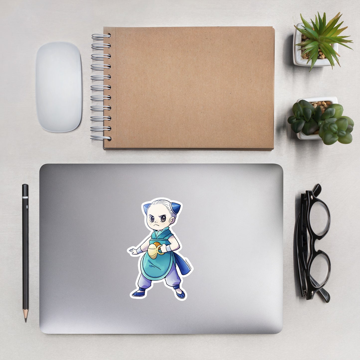 501. Oshawott Gijinka Sticker