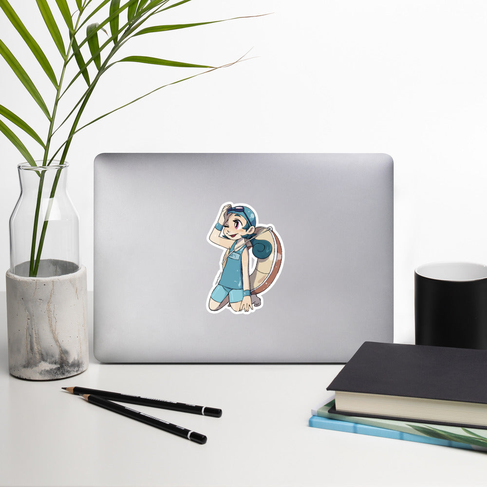 007.Squirtle Gijinka Sticker