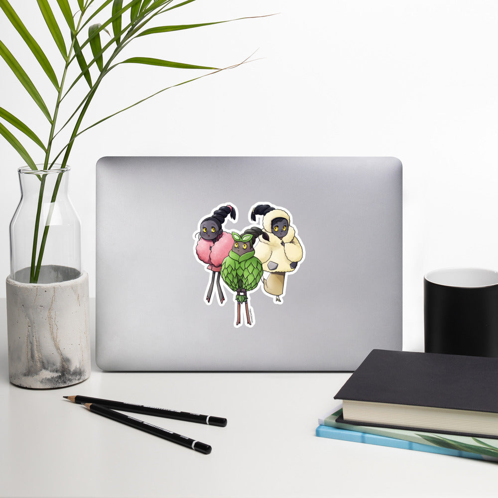 412. Burmy Gijinka Sticker
