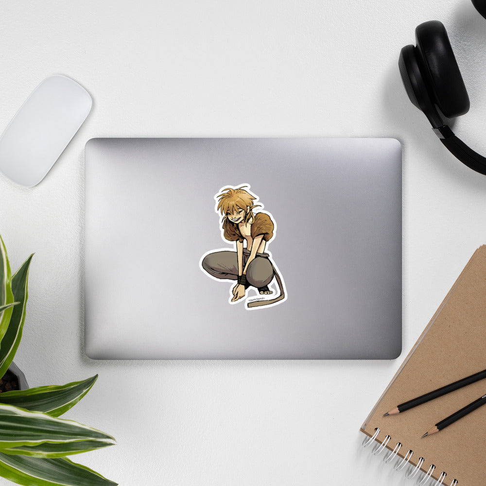 020.Raticate Gijinka Sticker