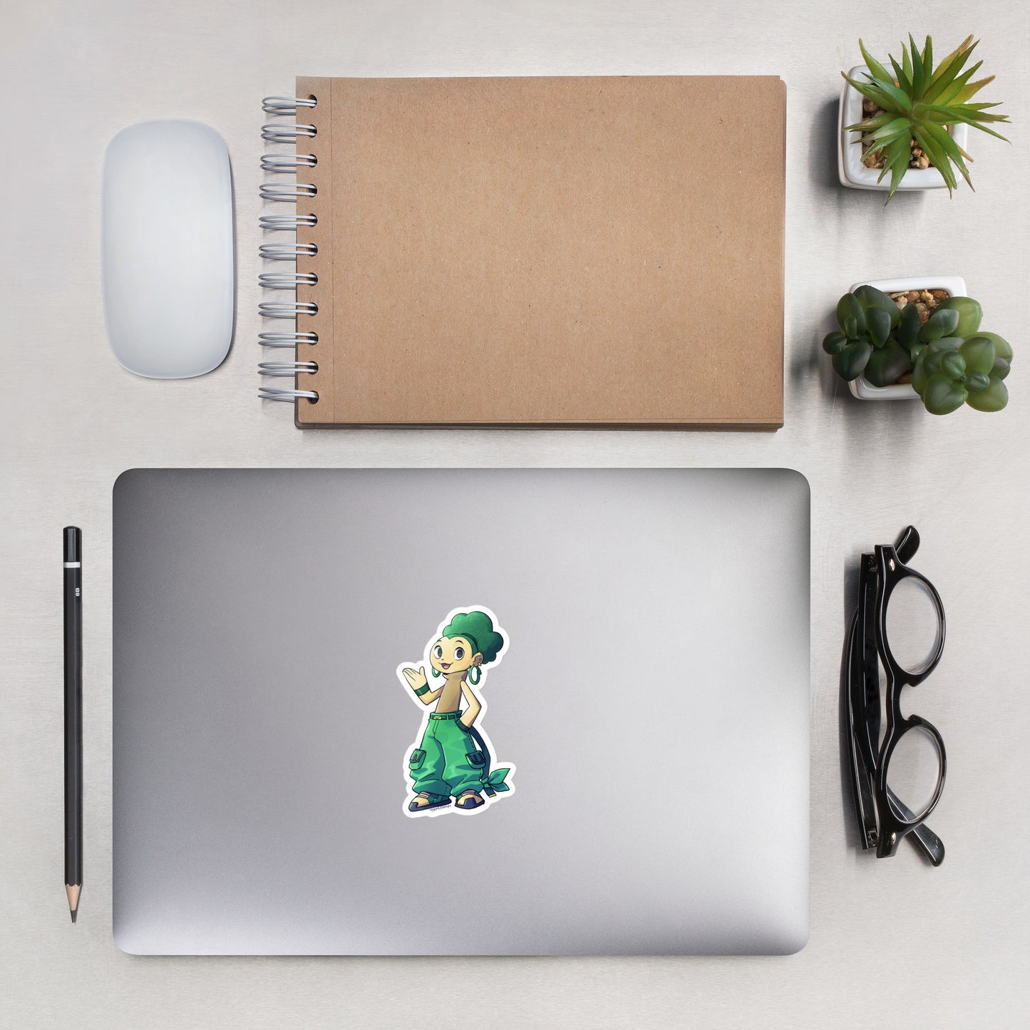 511. Pansage Gijinka Sticker