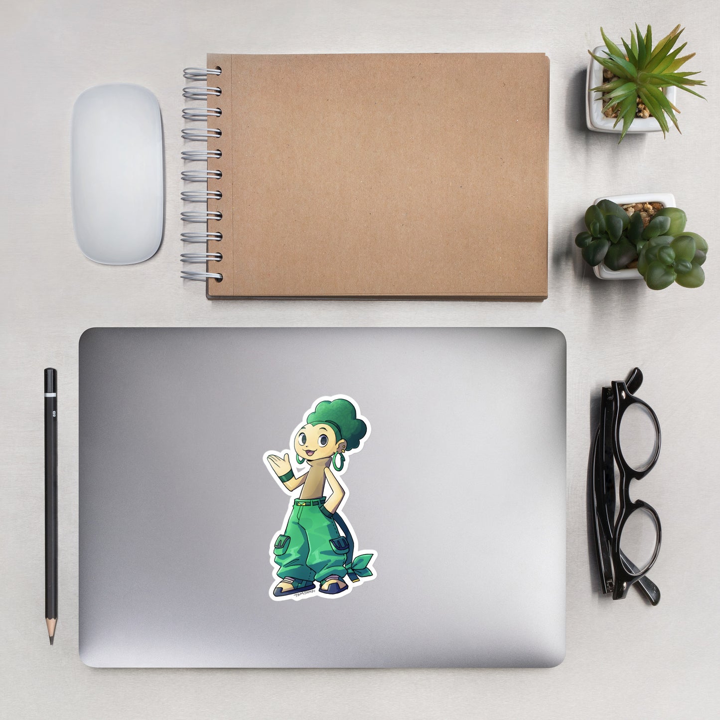 511. Pansage Gijinka Sticker