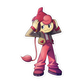 513. Pansear Gijinka Sticker