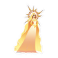 338. Solrock Gijinka Sticker
