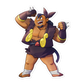 499. Pignite Gijinka Sticker