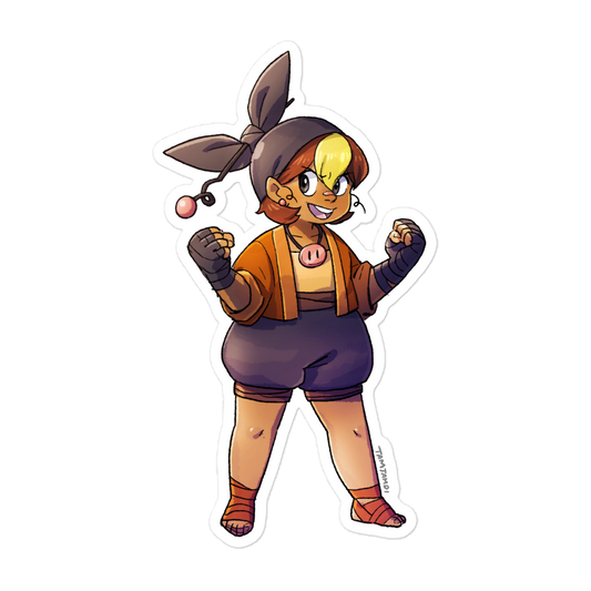 498. Tepig Gijinka Sticker