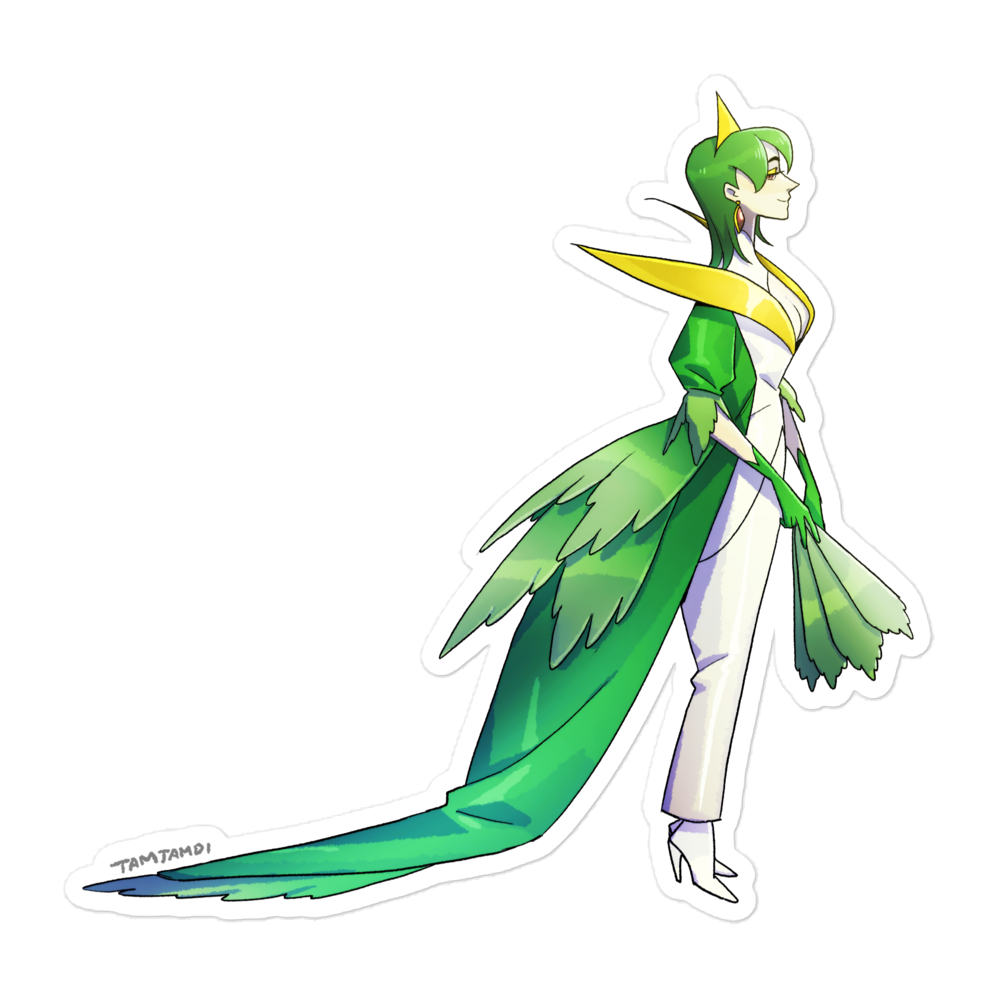 496. Servine Gijinka Sticker