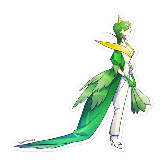 496. Servine Gijinka Sticker