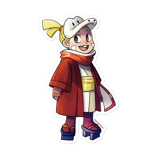 909.Fuecoco Gijinka Sticker