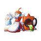 479. Rotom(Wash) Gijinka Sticker