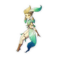 470. Leafeon Gijinka Sticker
