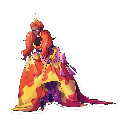 467. Magmortar Gijinka Sticker
