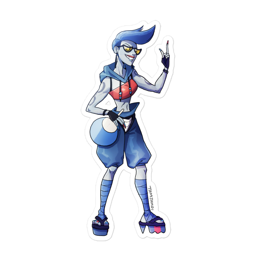 454. Toxicroak Gijinka Sticker