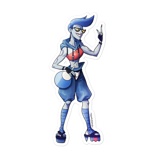 454. Toxicroak Gijinka Sticker