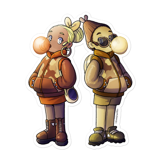 449. Hippopotas Gijinka Sticker