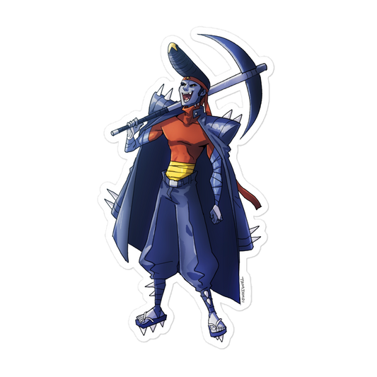 445. Garchomp Gijinka Sticker