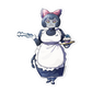 432. Purugly Gijinka Sticker