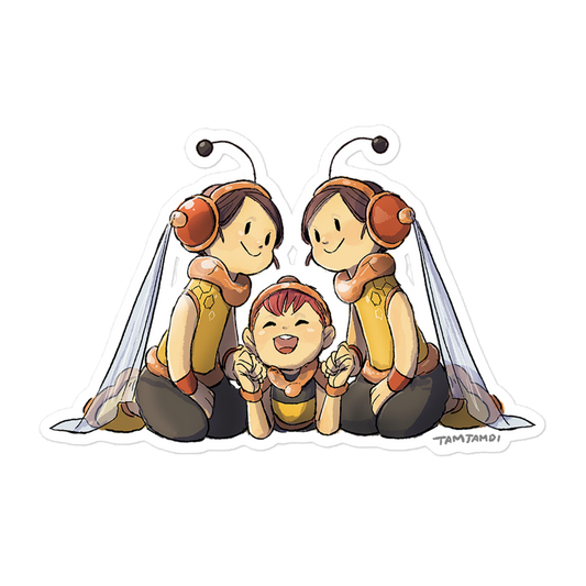415. Combee Gijinka Sticker