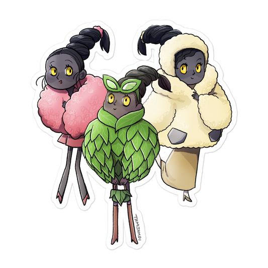 412. Burmy Gijinka Sticker