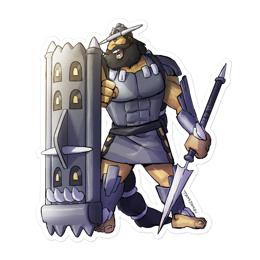 411. Bastiodon Gijinka Sticker