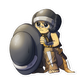 410. Shieldon Gijinka Sticker