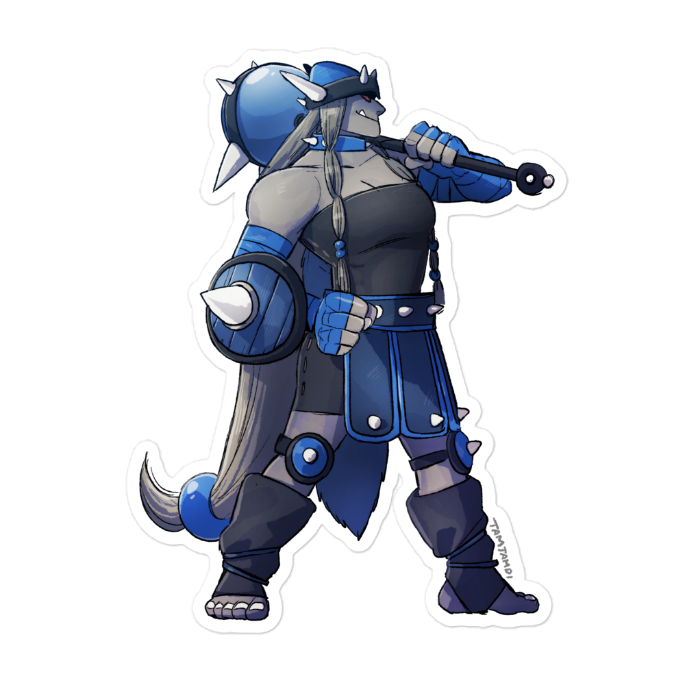 409. Rampardos Gijinka Sticker