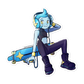 403. Shinx Gijinka Sticker