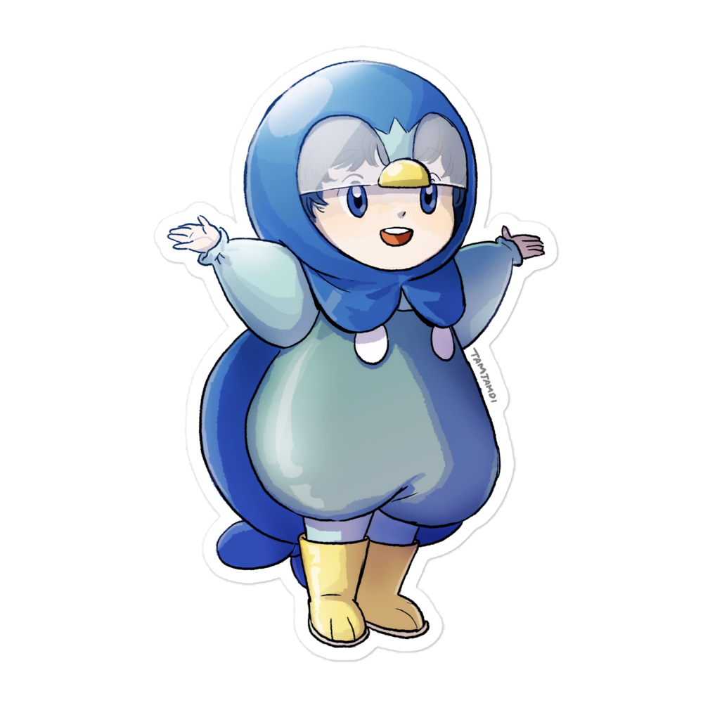 393. Piplup Gijinka Sticker