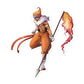 391. Monferno Gijinka Sticker