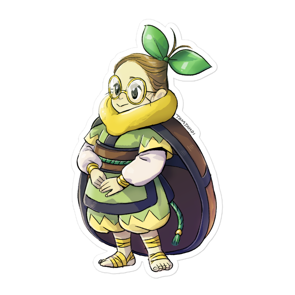 387. Turtwig Gijinka Sticker