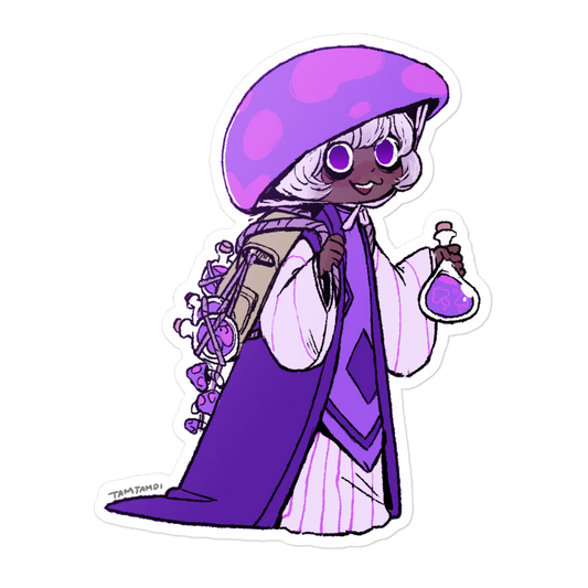 Poison Mushroom Cookie Sticker